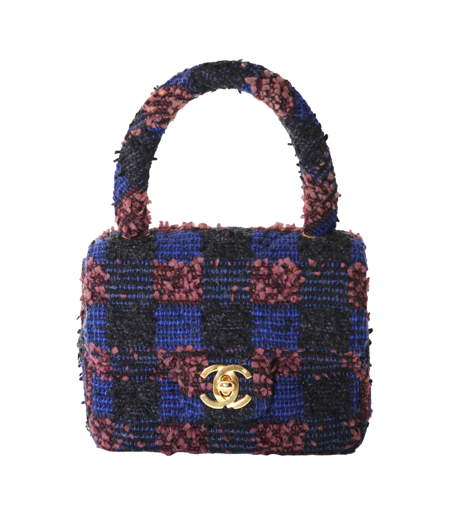 1992 Micro Classic Flap Tweed Handbag