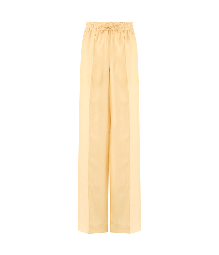 Comet Cream Comfort Silk Trousers