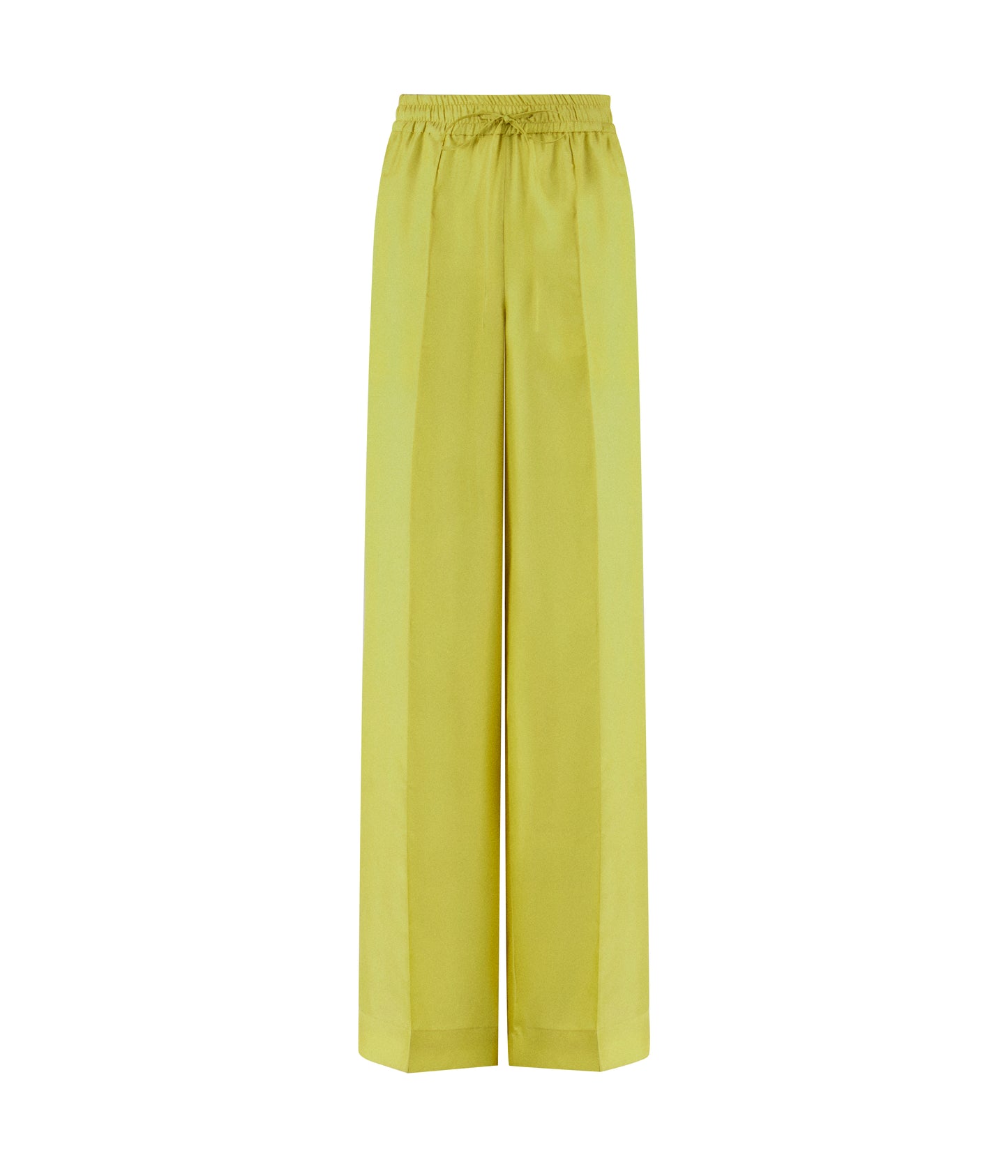 Comet Olive Comfort Silk Trousers