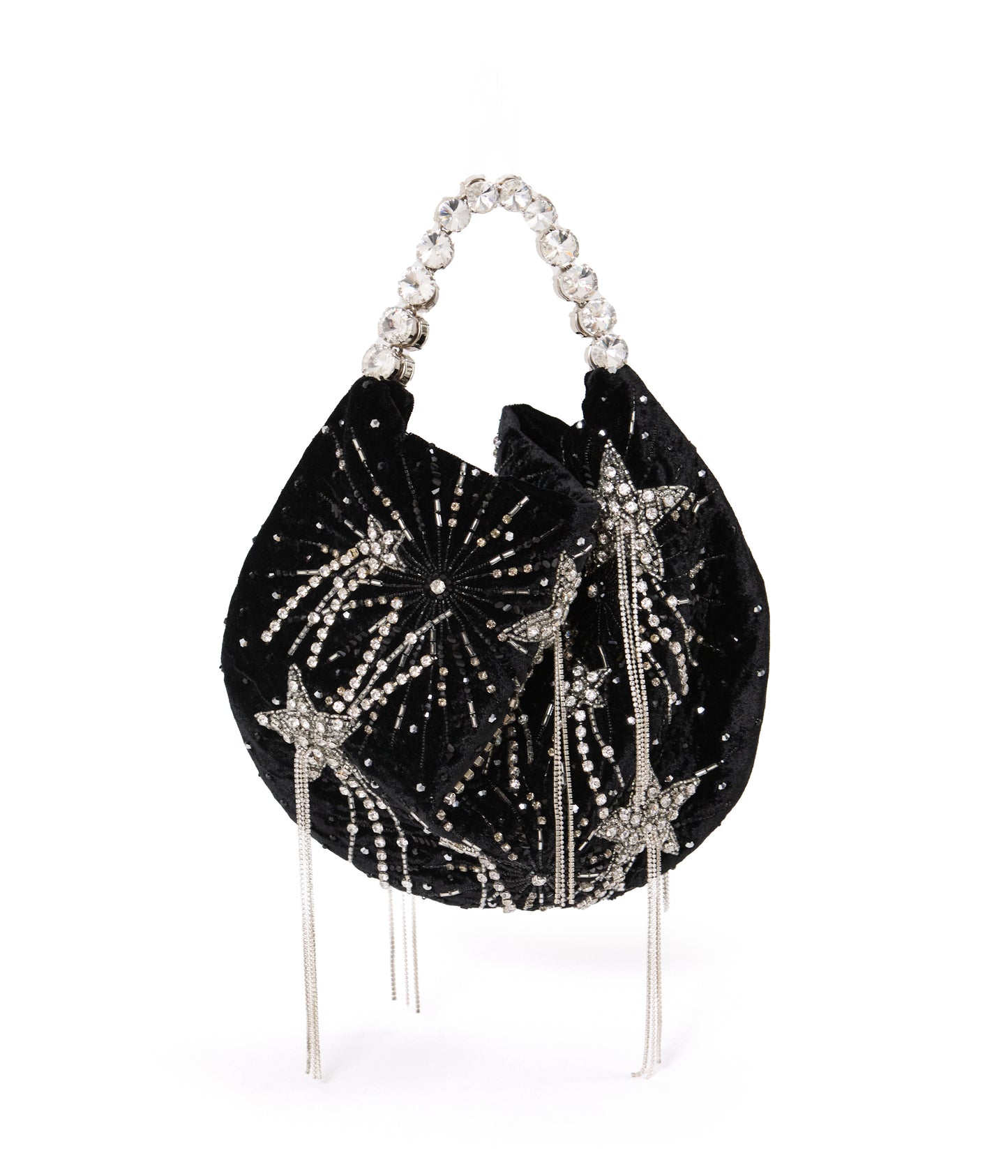 Midnight Velvet Hobo Bag