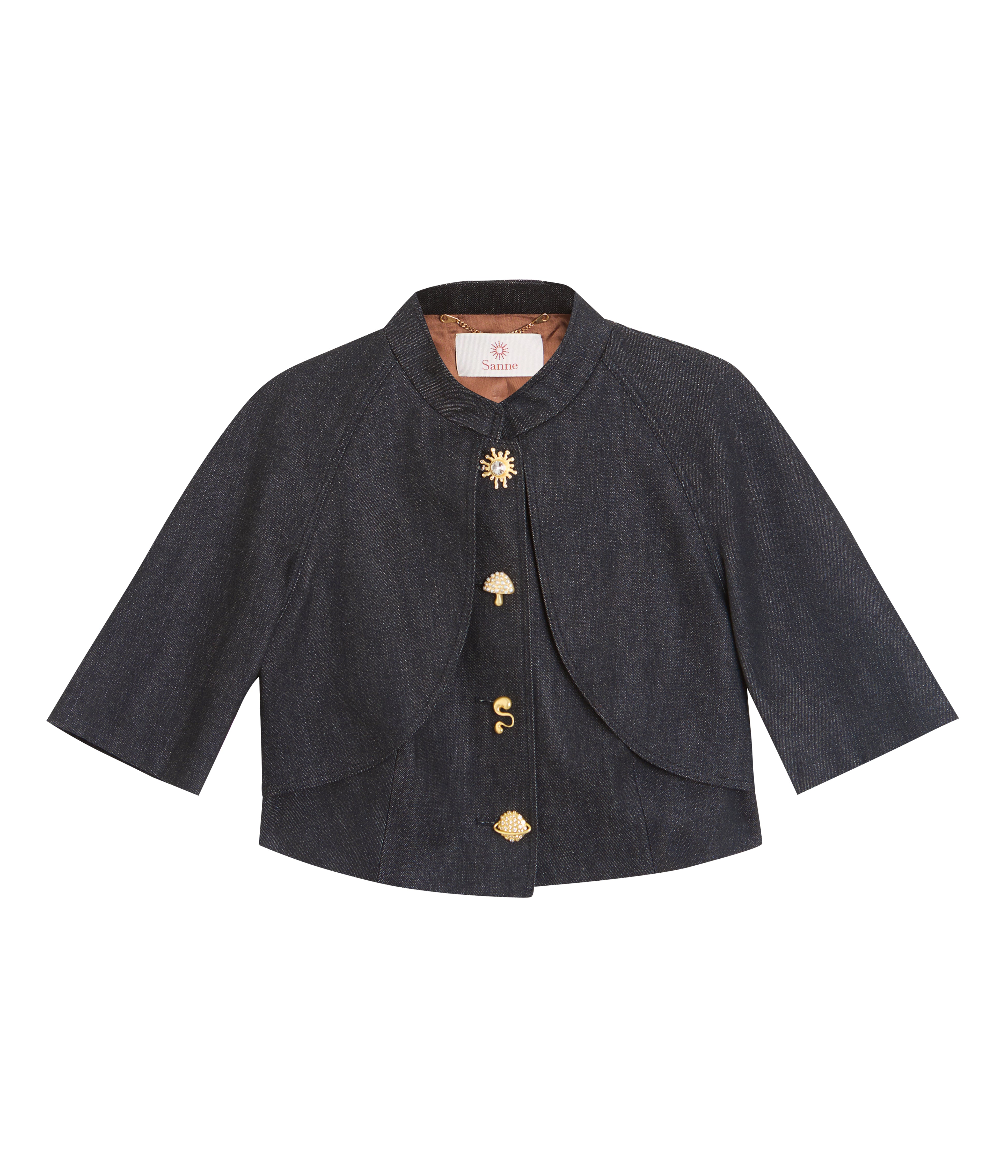 Comet Cropped Black Short Sleeve Jacket Threads Styling