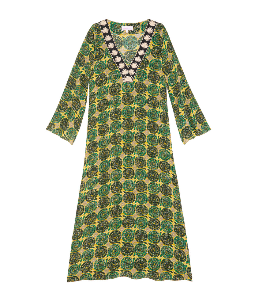 Vera Kaftan Snake Green