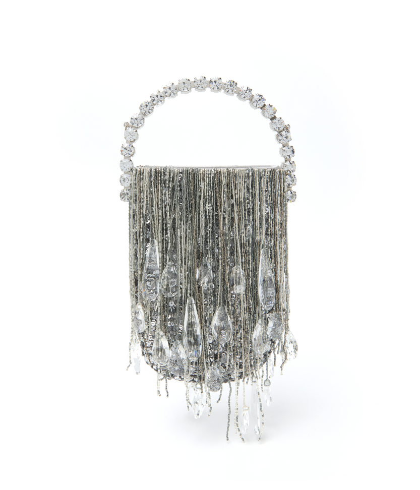 Silver Crystals Micro Fringe Eternity