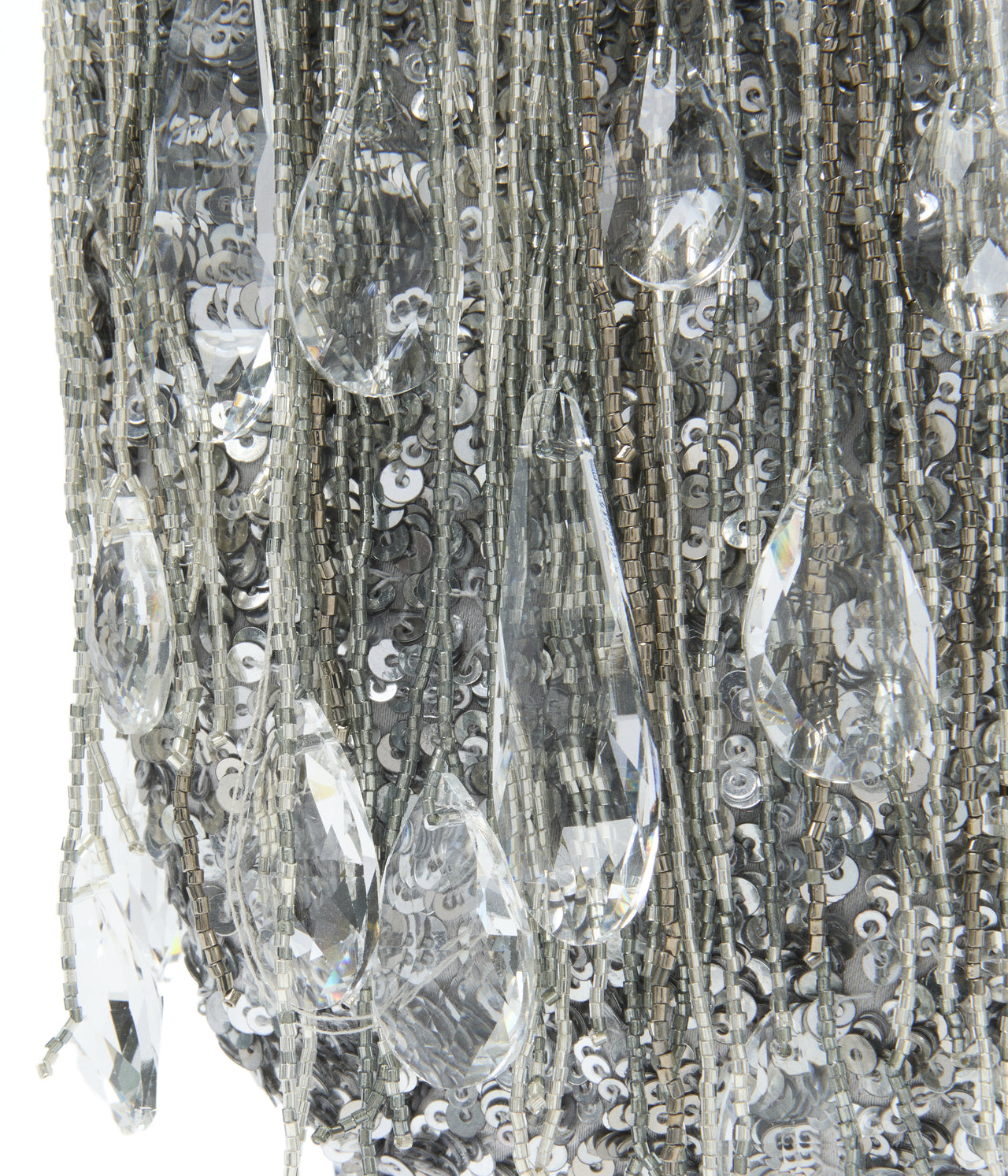 Silver Crystals Micro Fringe Eternity