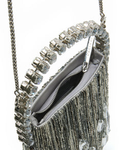 Silver Crystals Micro Fringe Eternity