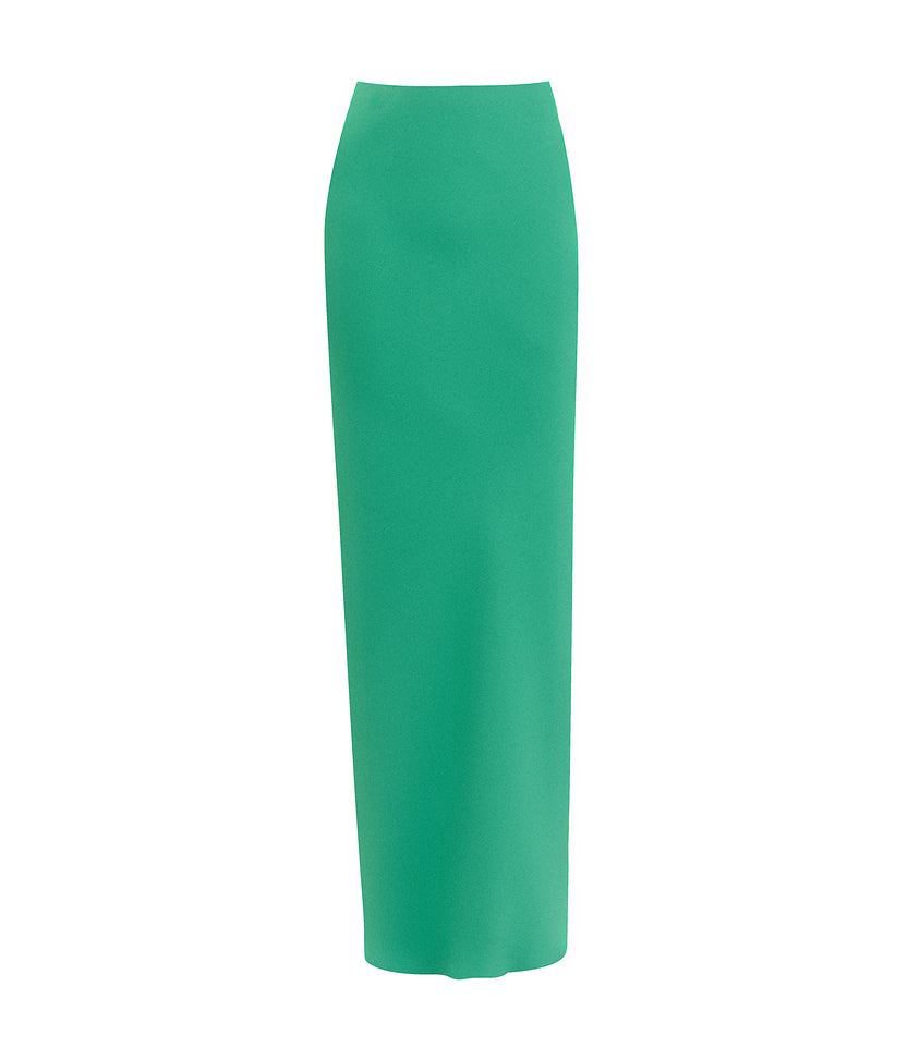 Jade Crepe Bias Skirt