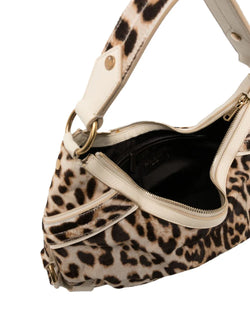 Leopard Print Hobo Bag