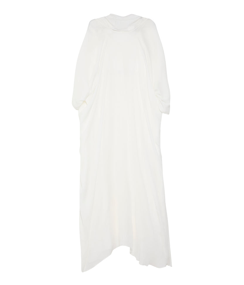 Bisht Dress Kaftan in White