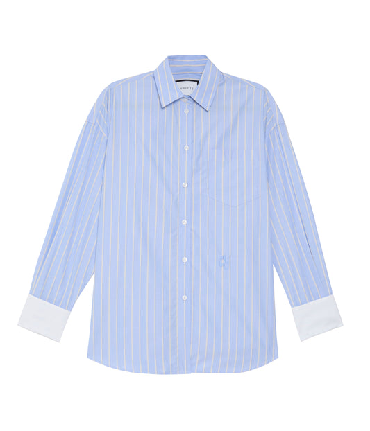 FARO - Oversized Blue Striped Shirt