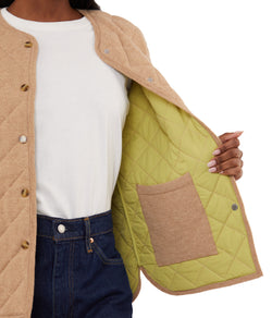 Quilted Liner Jacket In Cashmere Blend