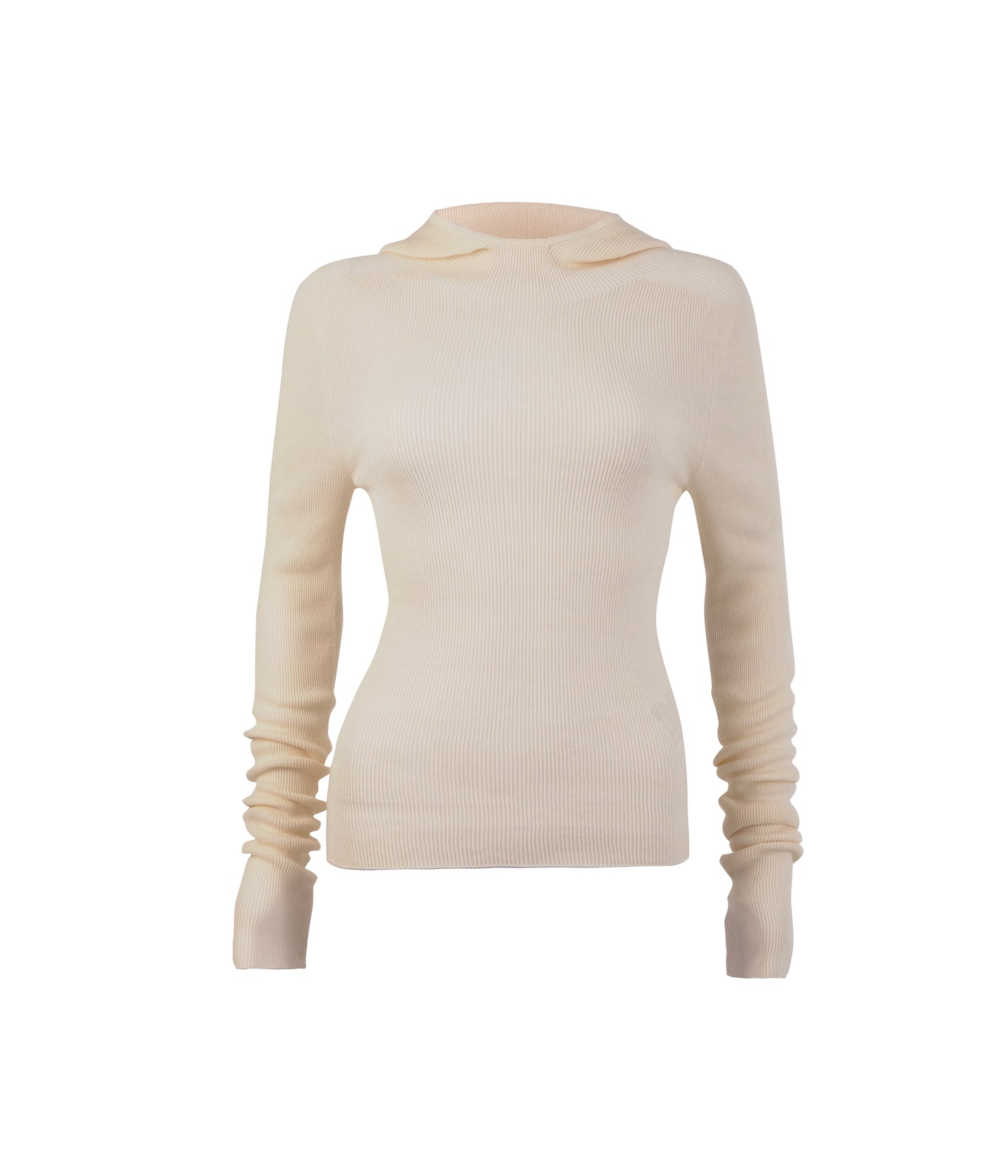 Hooded Ribbed Top