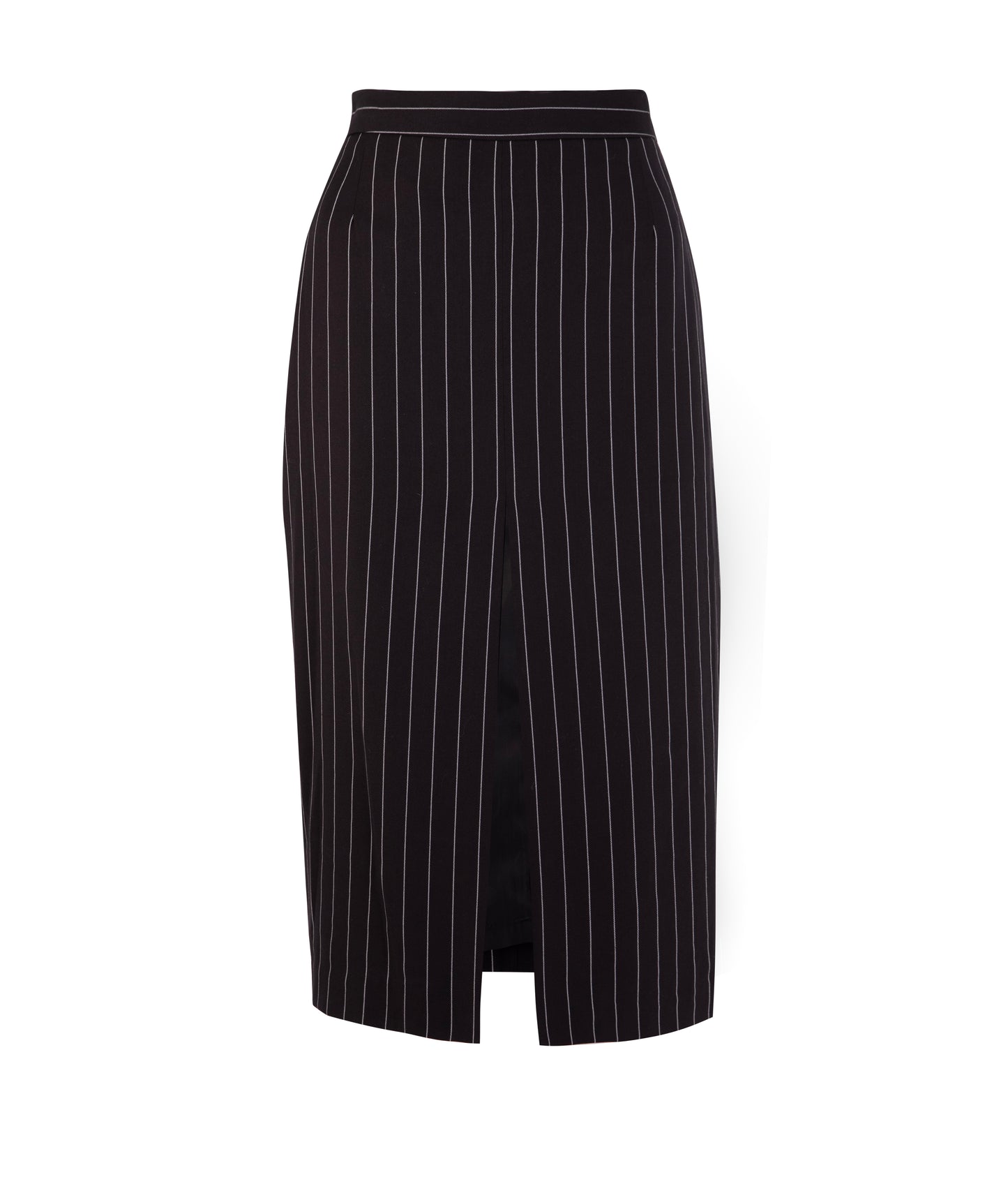 Pinstripe Pencil Skirt