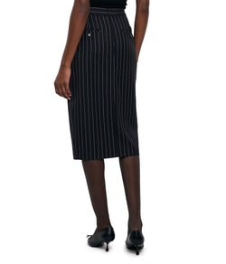 Pinstripe Pencil Skirt