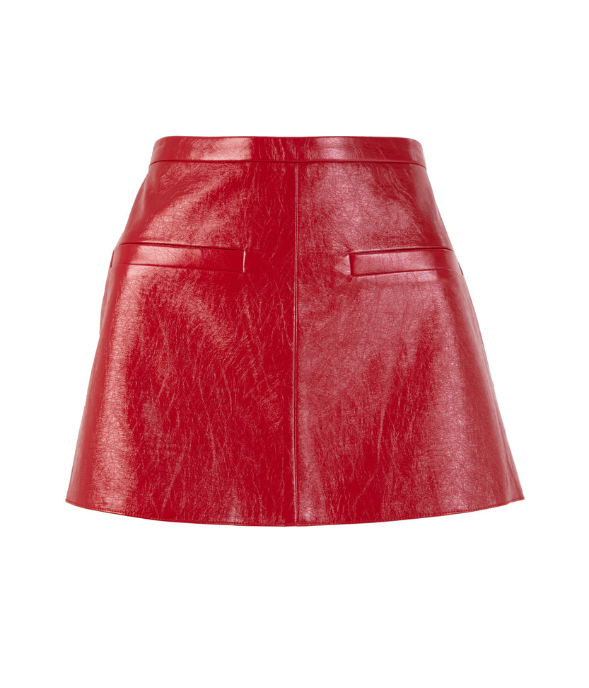 Patent Leather Mini Skirt