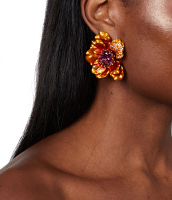 Magma Poppy Earrings