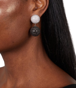 Black Diamond Bauble Earrings