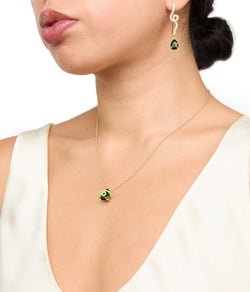 Chihiro Necklace In Lime Green With Tourmaline