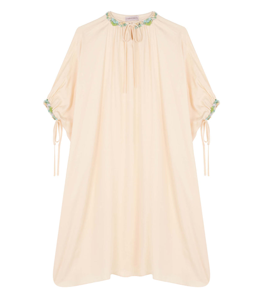 N7 Cream Cotton Mini-Me Kaftan