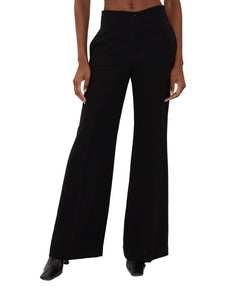 Black Crepe Low Waist Pant