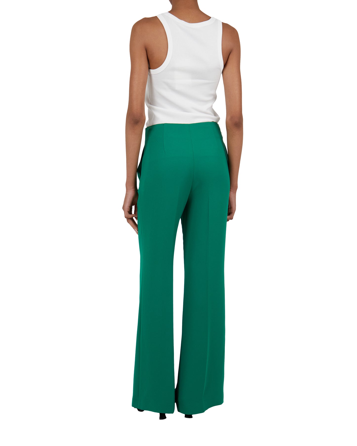 Jade Crepe Low Waist Pant