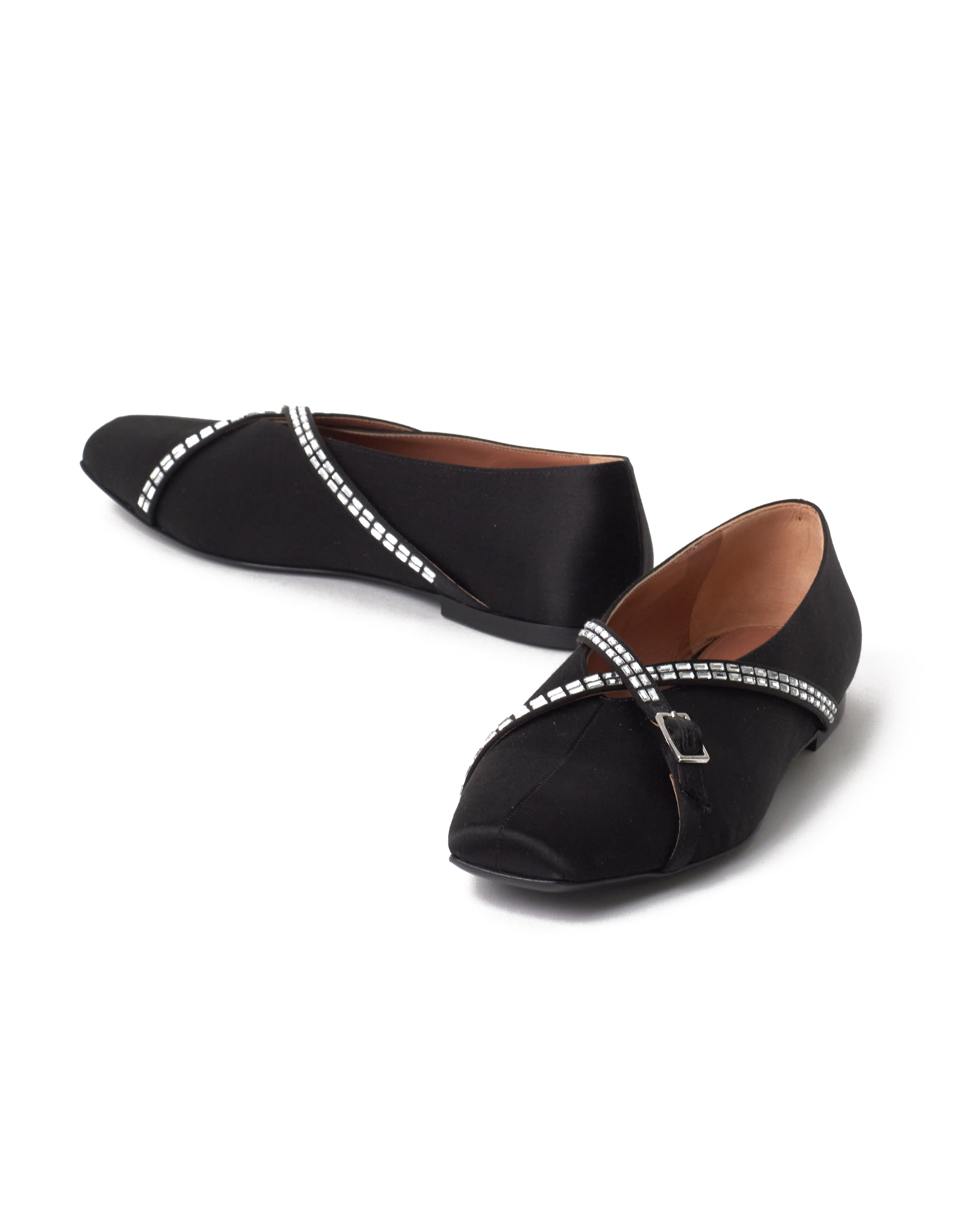 Embellished ballet pumps best sale