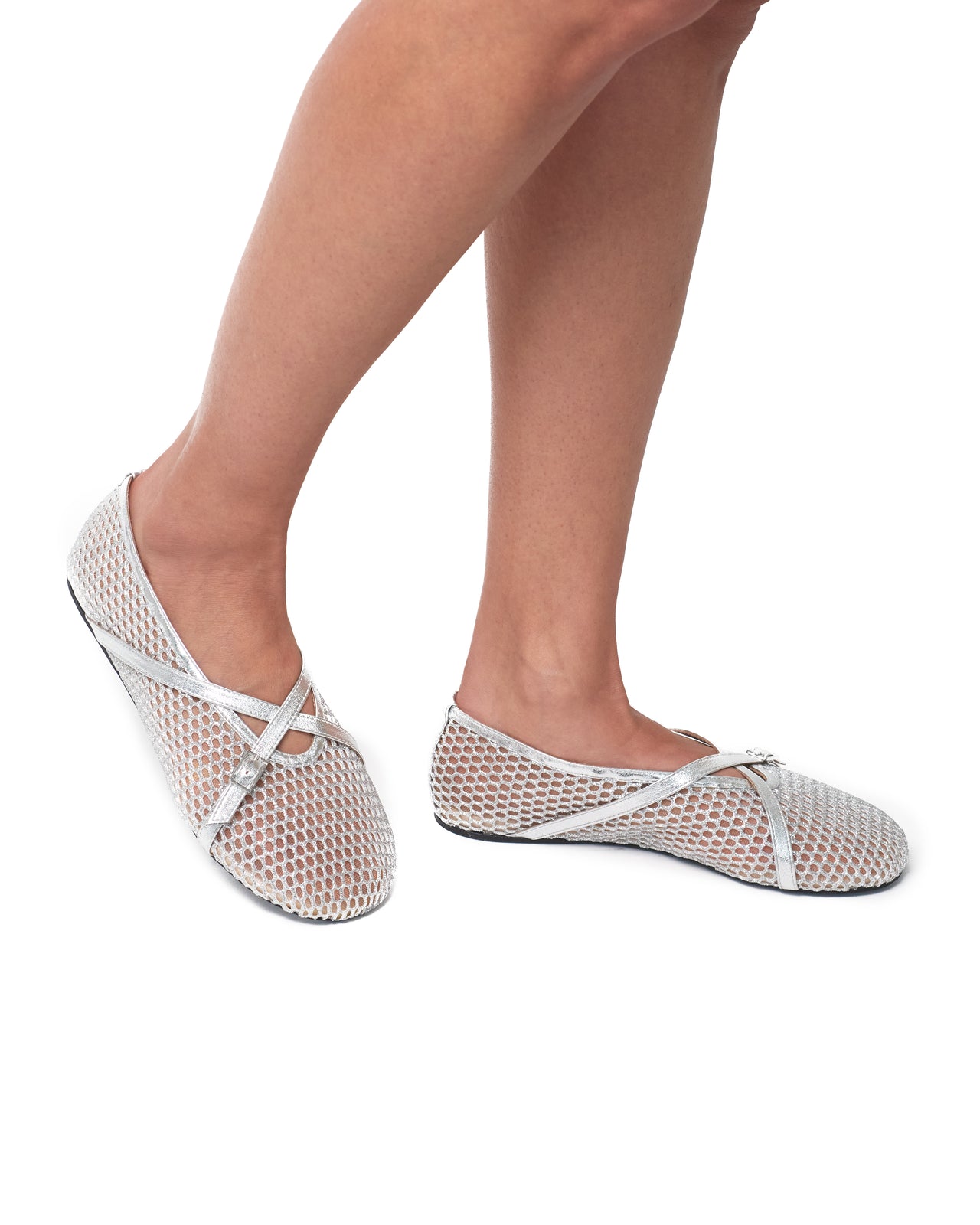 Mesh Bambi Ballet Pumps