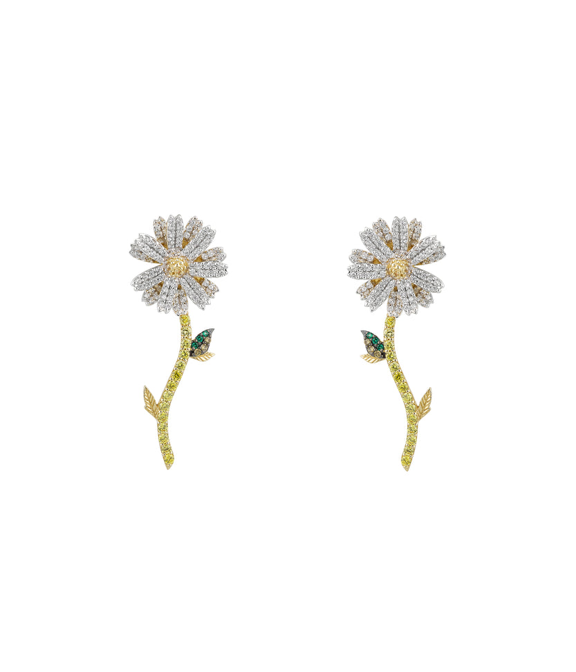 Daisy Diamond Earrings