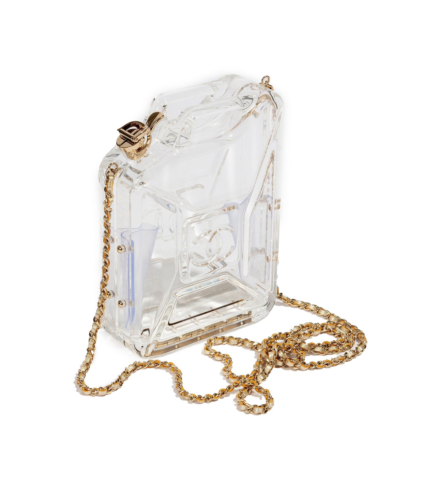 Dubai Tank Transparent Minaudiere Clutch Bag