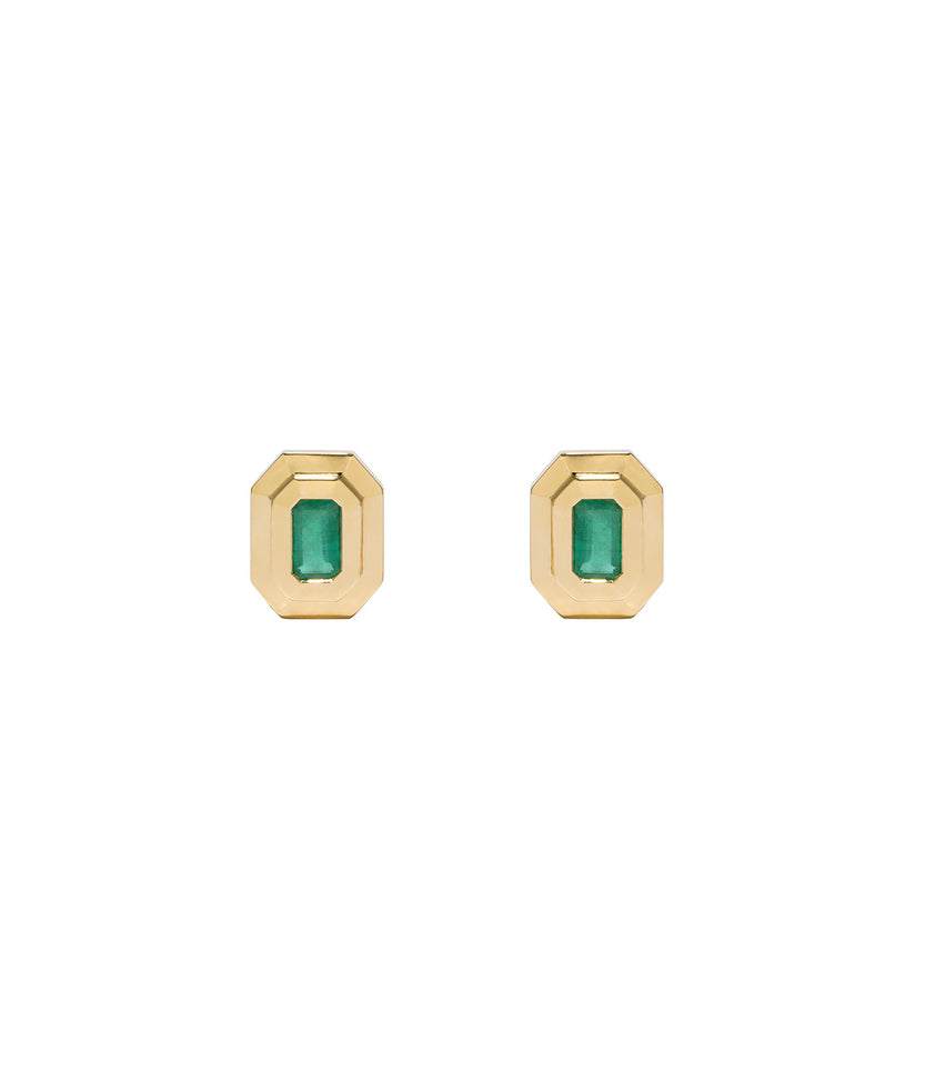 Emerald Staircase Studs