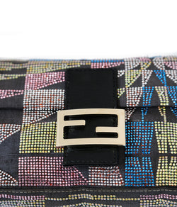 Fendi Multi Glitter Baguette Handbag