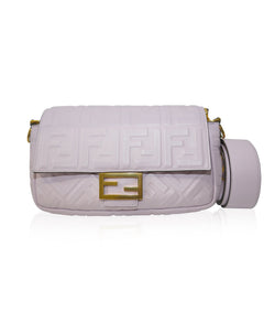 Fendi Nappa Embossed Baguette