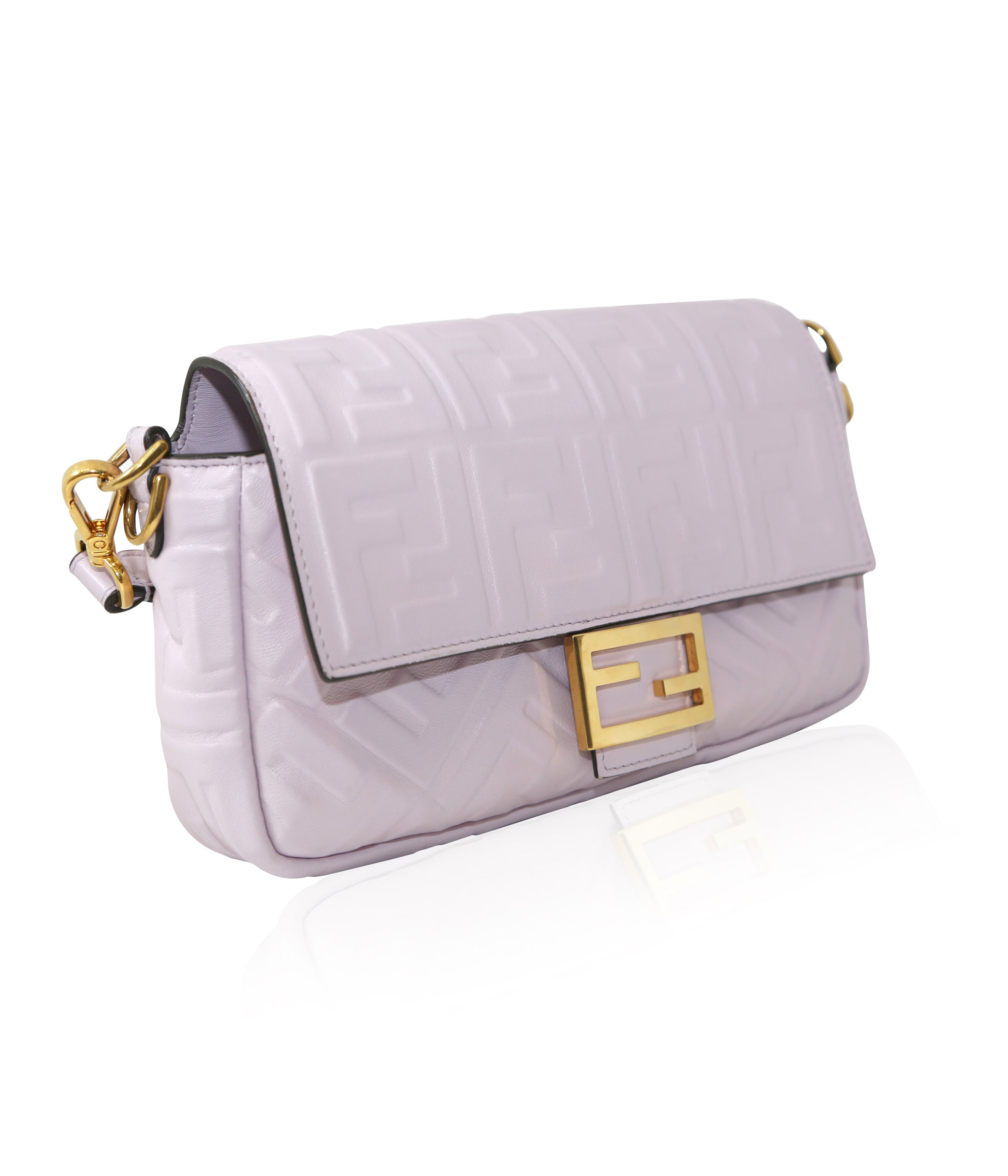 Pre Loved Fendi Nappa Embossed Baguette