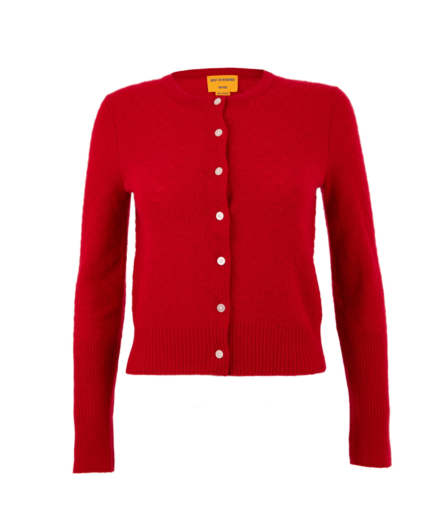 Jane Pointelle Cardigan In Cashmere