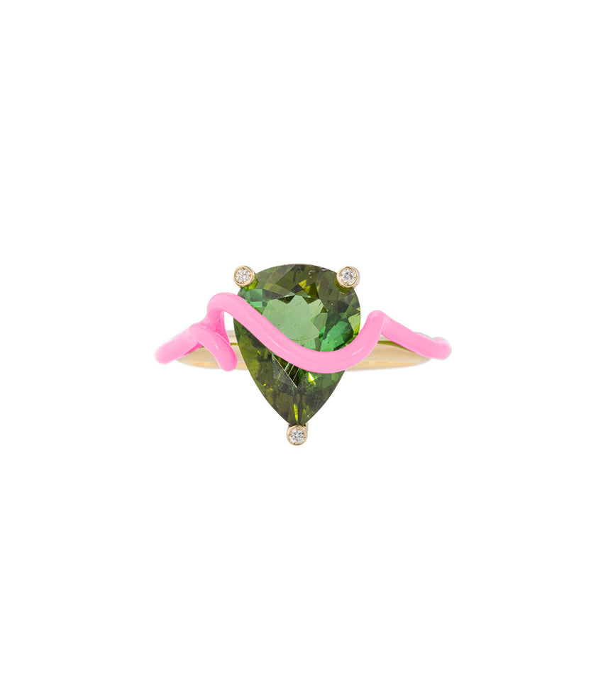 Hermione Ring In Pink With Tourmaline