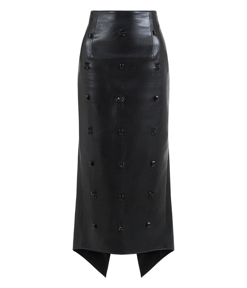 Thalia Leather Skirt