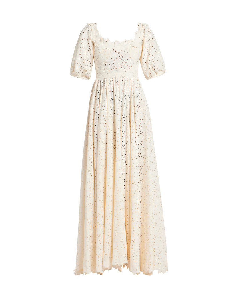 Lace Embroidered Maxi Dress