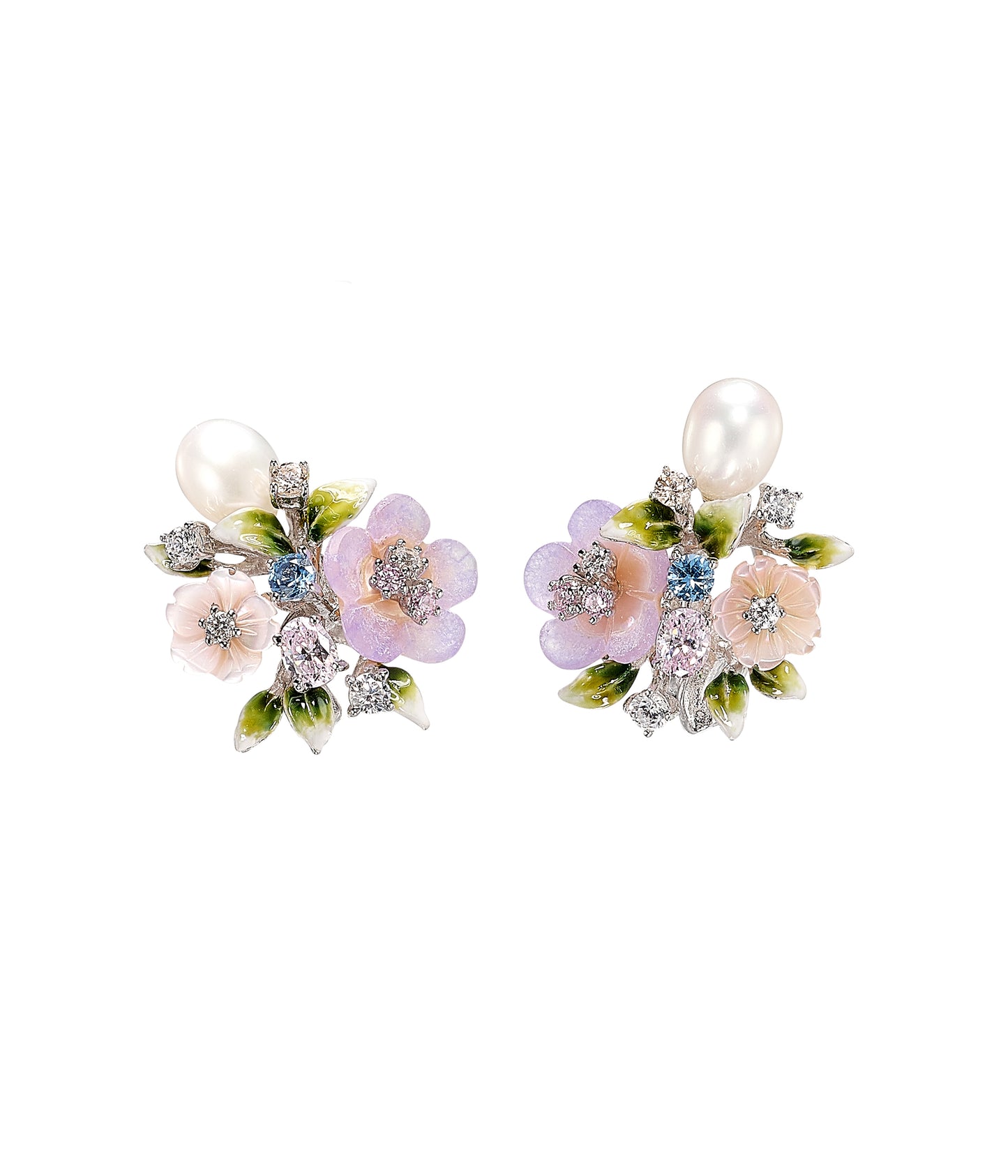 Lavender Primrose Vine Studs