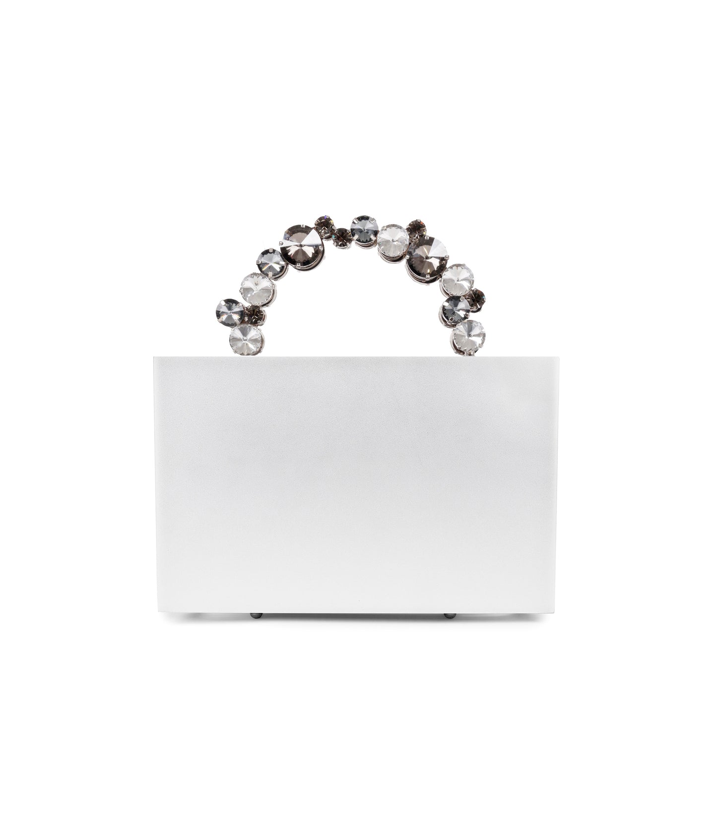 Leon Silver Matte With Asymmetric Rhinestone