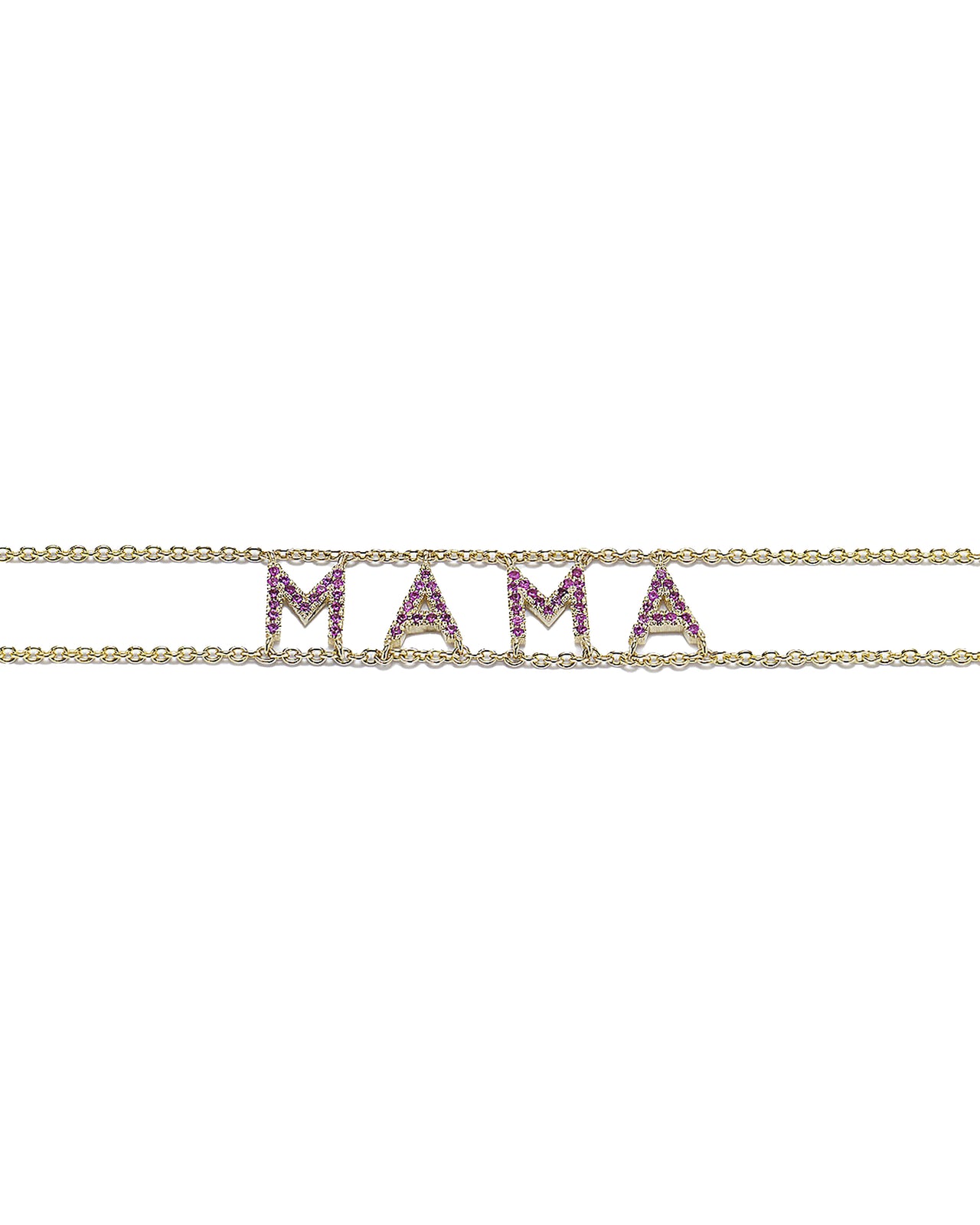 Pink Sapphie MAMA Say Something Bracelet