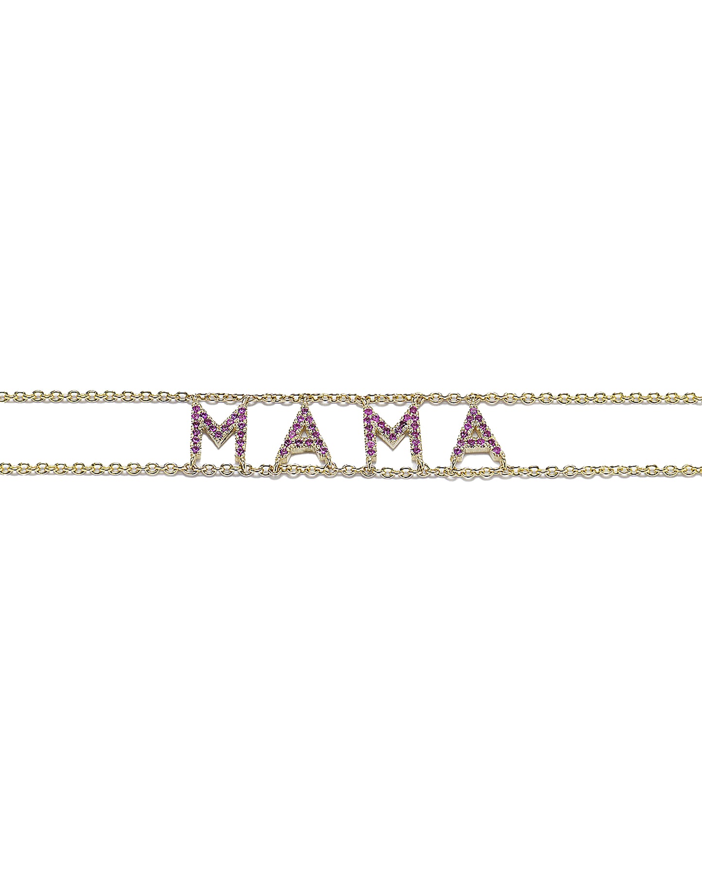 Pink Sapphie MAMA Say Something Bracelet