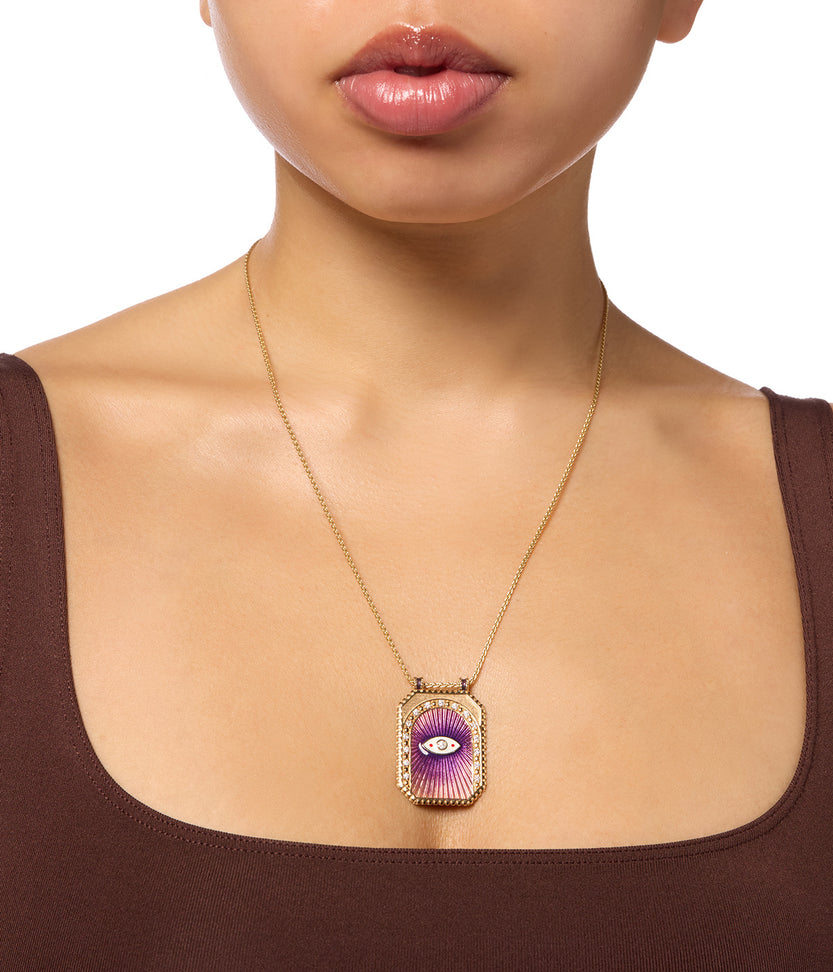 Eye Protect Purple Scapular