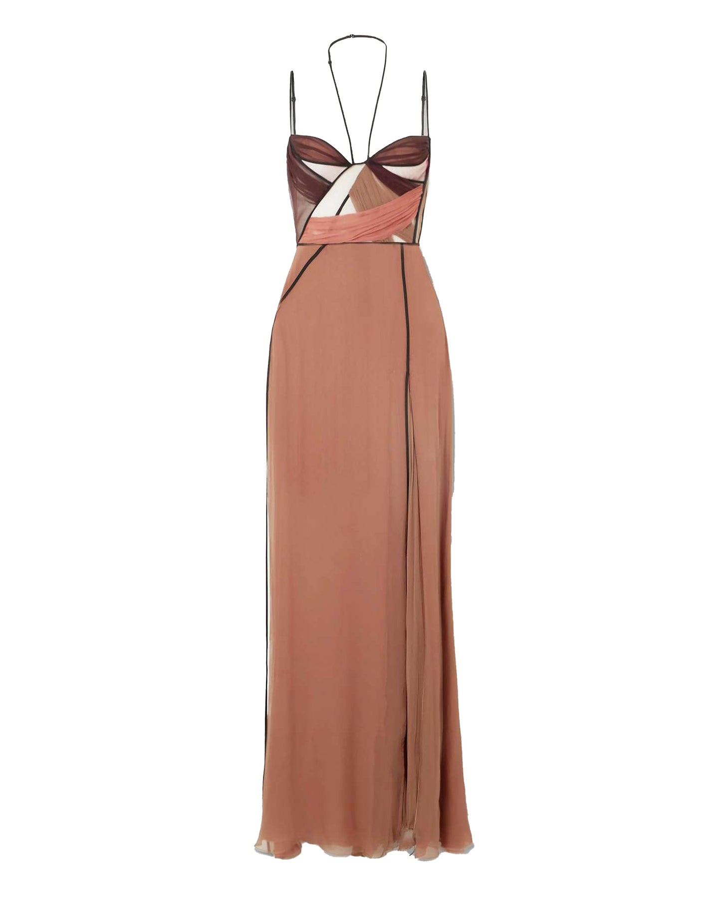 Mae Long Draped Gown With Corset