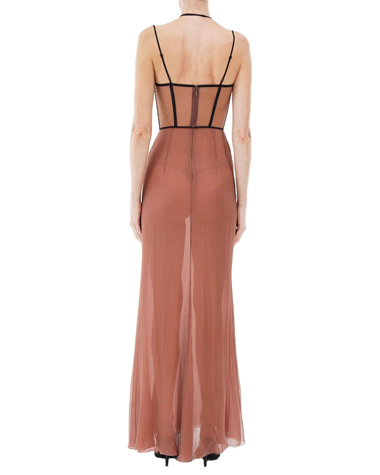 Mae Long Draped Gown With Corset