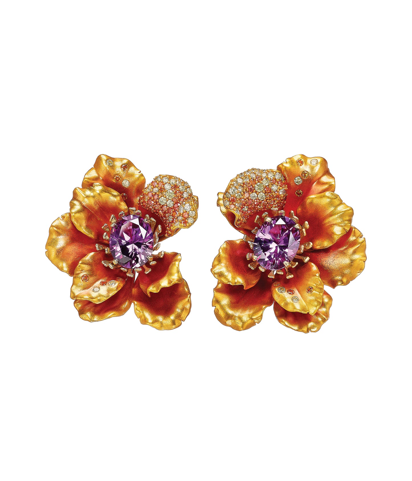 Magma Poppy Earrings