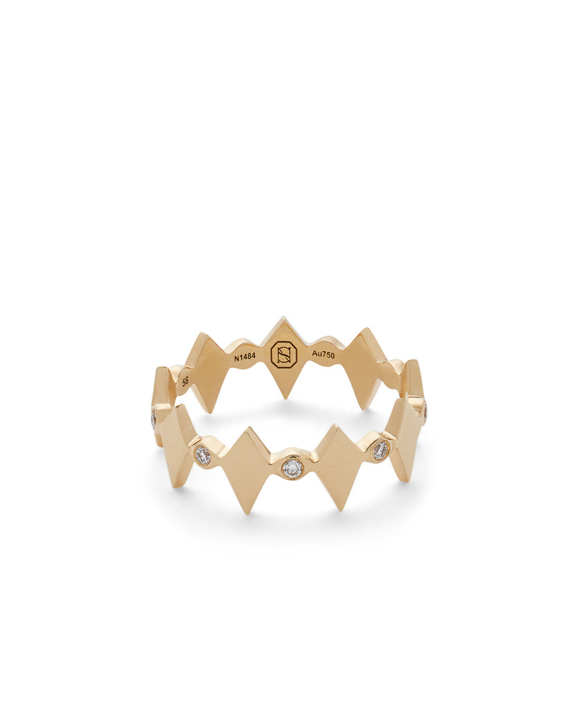 18K Gold Mosaic Ring