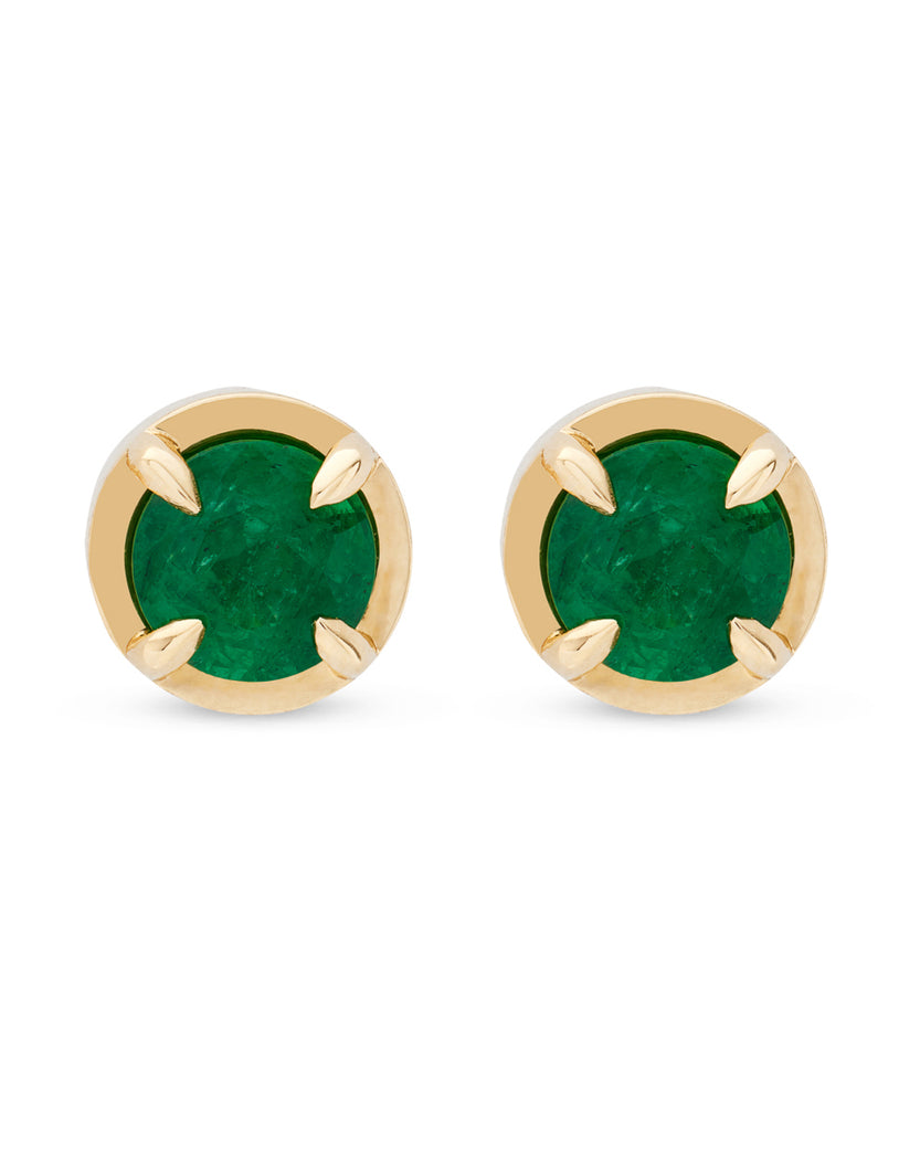 Capsule Emerald Studs