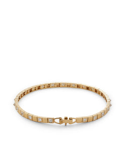 Be Spiked Slim Tennis Bracelet With Diamonds