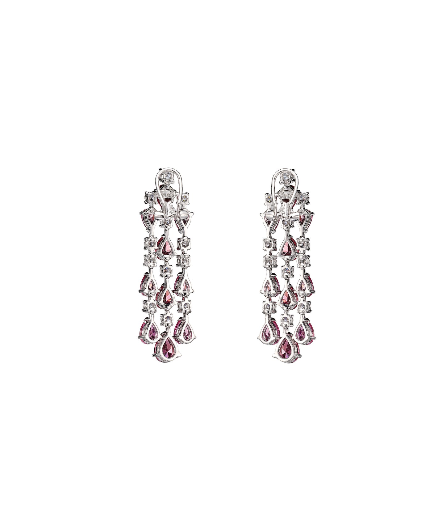 Padparadscha Orchid Cascade Earrings