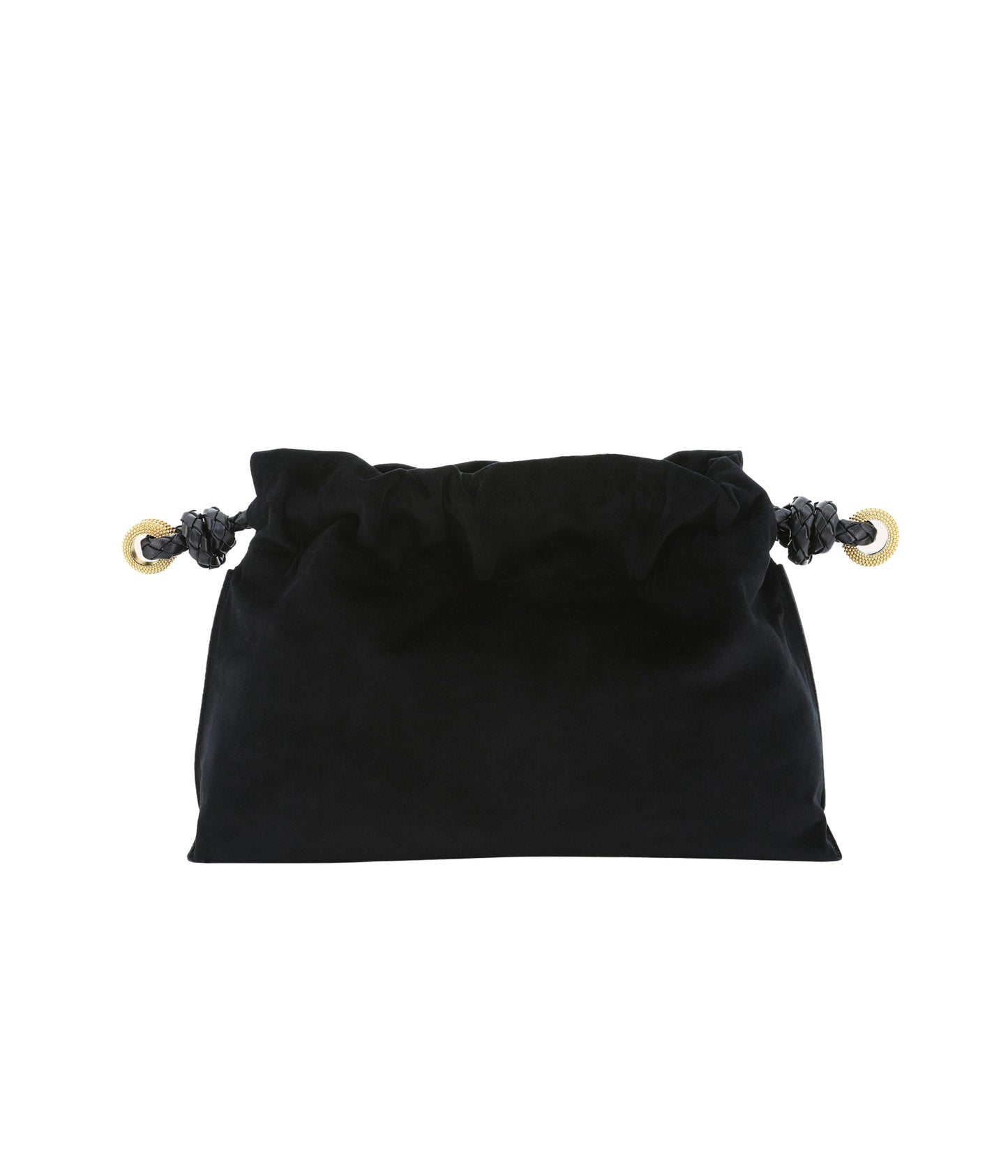 Carry Velvet Granulated Ring Clutch