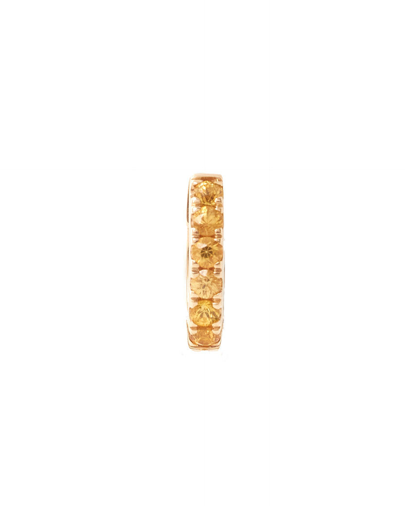 Yellow Sapphire Huggie